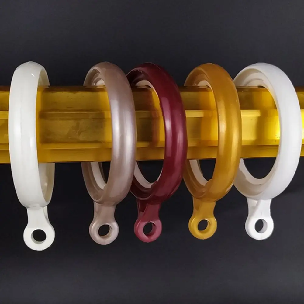 

10pcs/pack Home Decor Plastic Accessories Decorative Window Hook Shower Curtain Ring Roman Rod Clip Hanging Ioop Buckle