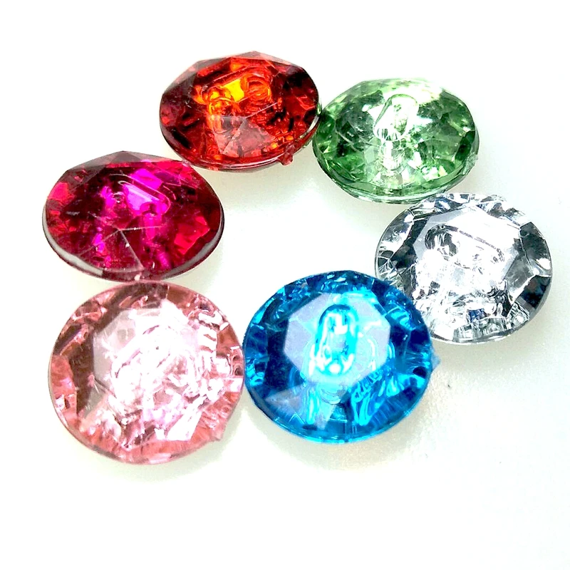 Круглые акриловые пуговицы с 2 отверстиями 10 мм 100 шт.|buttons sewing|buttons wholesalewholesale buttons |