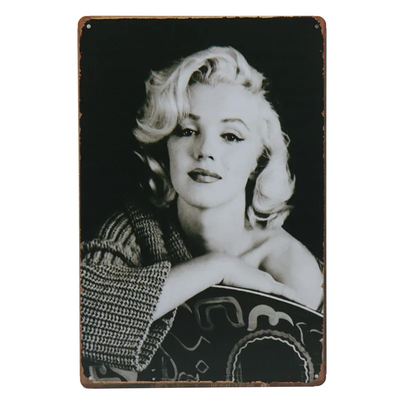 Классический фильм красота наклейки на стену Pub Club металлическая пластина с