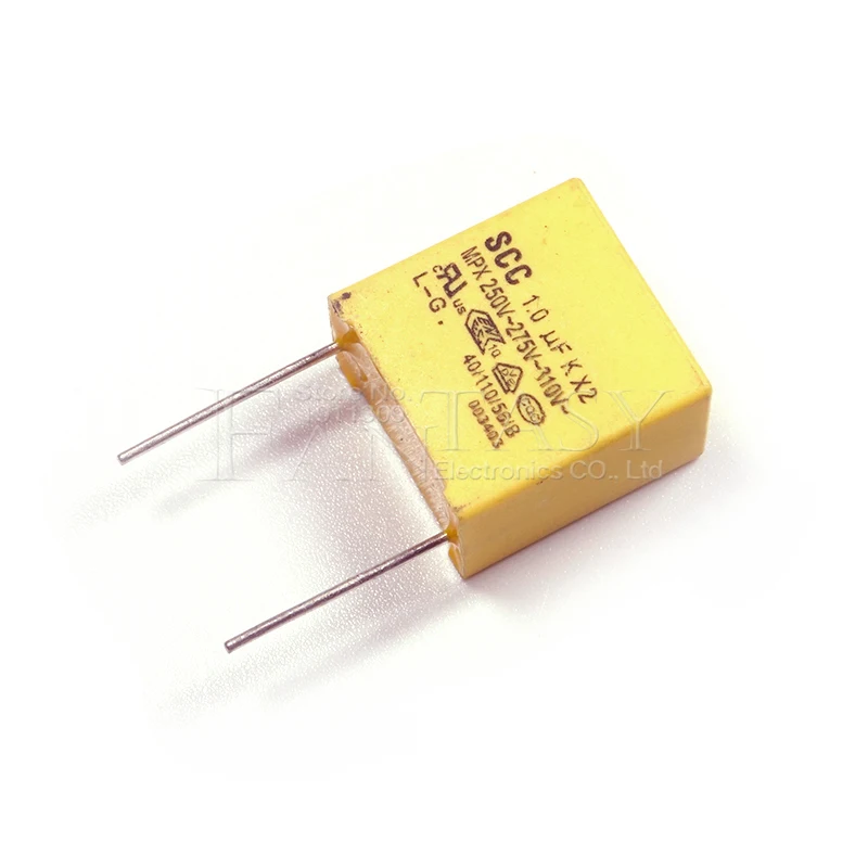 Конденсатор 1 мкФ конденсатор X2 В переменного тока шаг 15 мм из полипропиленовой