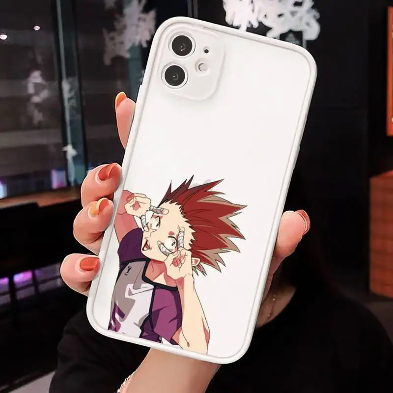 

Tendo Satori Haikyuu volleyball anime Phone Case matte transparent For iphone 7 8 11 12 plus mini x xs xr pro max cover