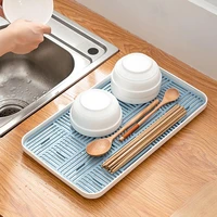 self draining high quality double layer self draining sink tray pp fruit tray dish double layer for home