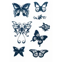 butterfly clear stamps silicone for diy scrapbooking card making photo album crafts template new stamps decoration