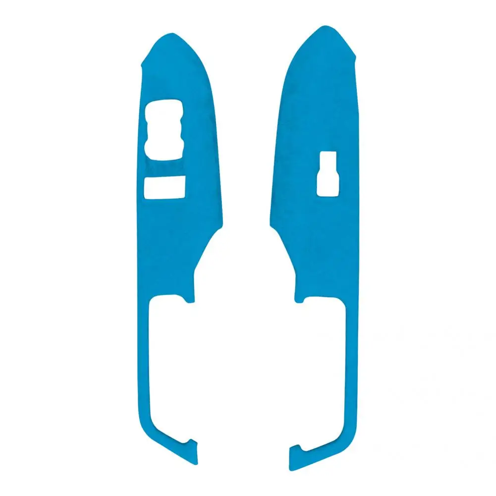 

Easy Installation 2Pcs Exquisite Suede Leather Window Lift Switch Panel Frame Trim Durable Panel Sticker Decorative