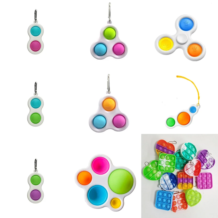 

Игрушка-антистресс для детей и взрослых, детский фиджет для раннего развития аутизма, развивающая игрушка для мозга с простыми яммами, снят...