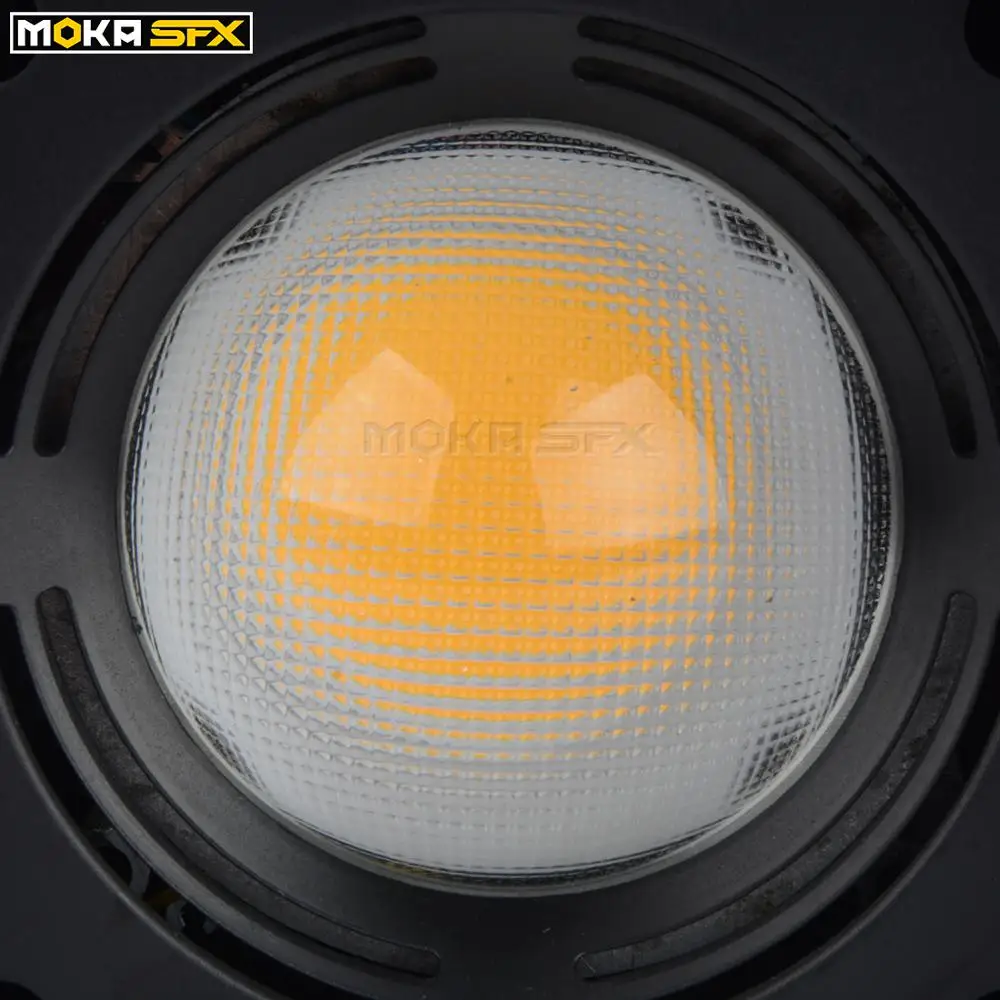Испанский доставка по России 100 Вт COB Par Light LED Walm White Blinder мини Led Can для концерт