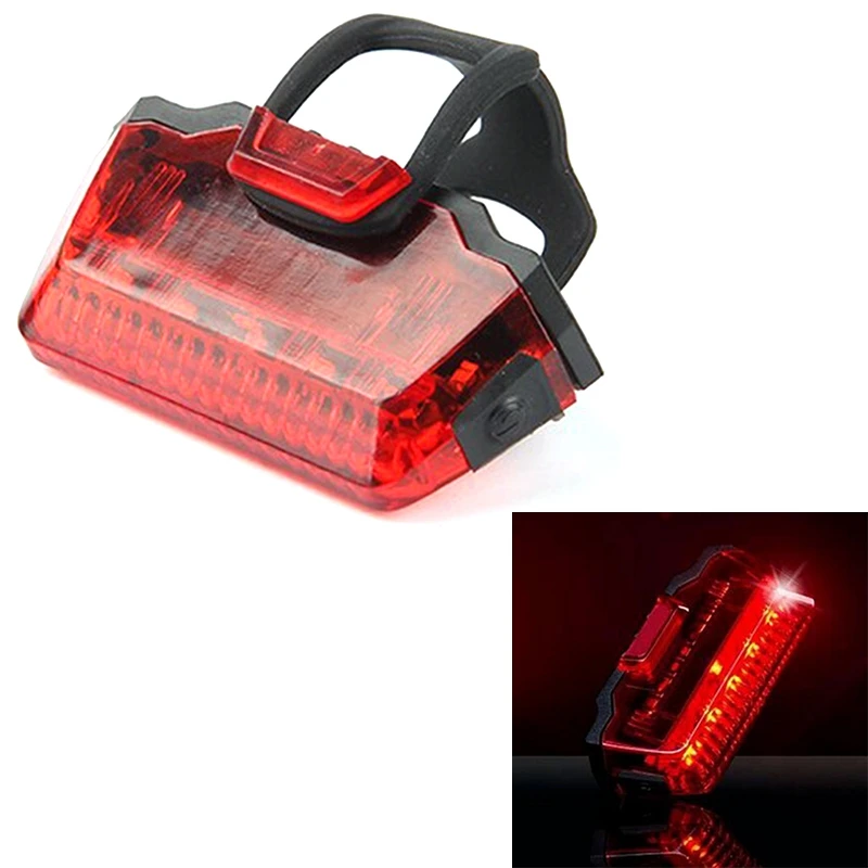 Велосипедные задние фары горного велосипеда задние сигнальные огни 5Led велосипедные задние фонари Велоспорт мигающие задние фонари#8
