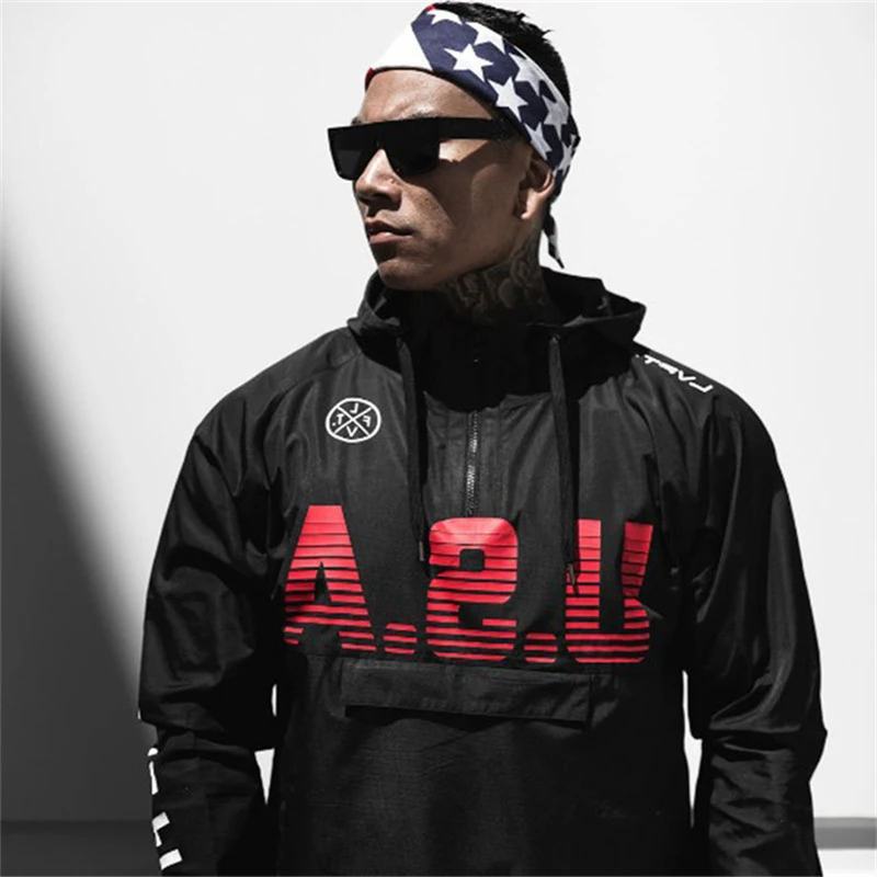 Тканые мужские толстовки на молнии с воротником свитшоты для мужского спортзала