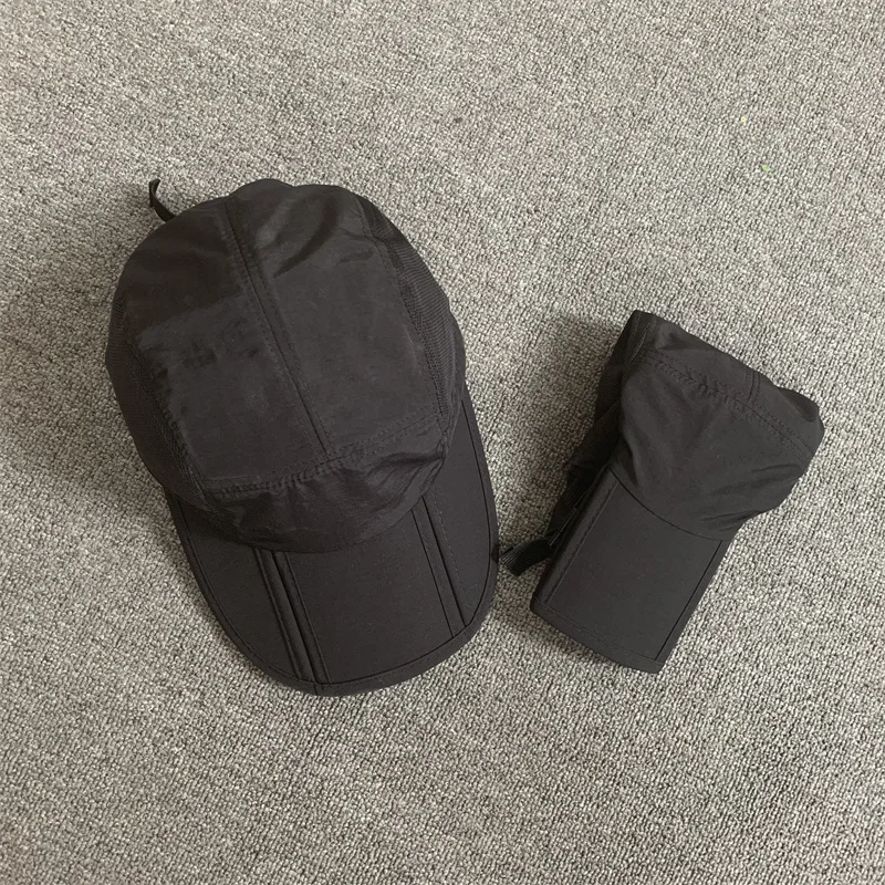 Летняя быстросохнущая складная бейсболка Мужская портативная сетчатая дышащая