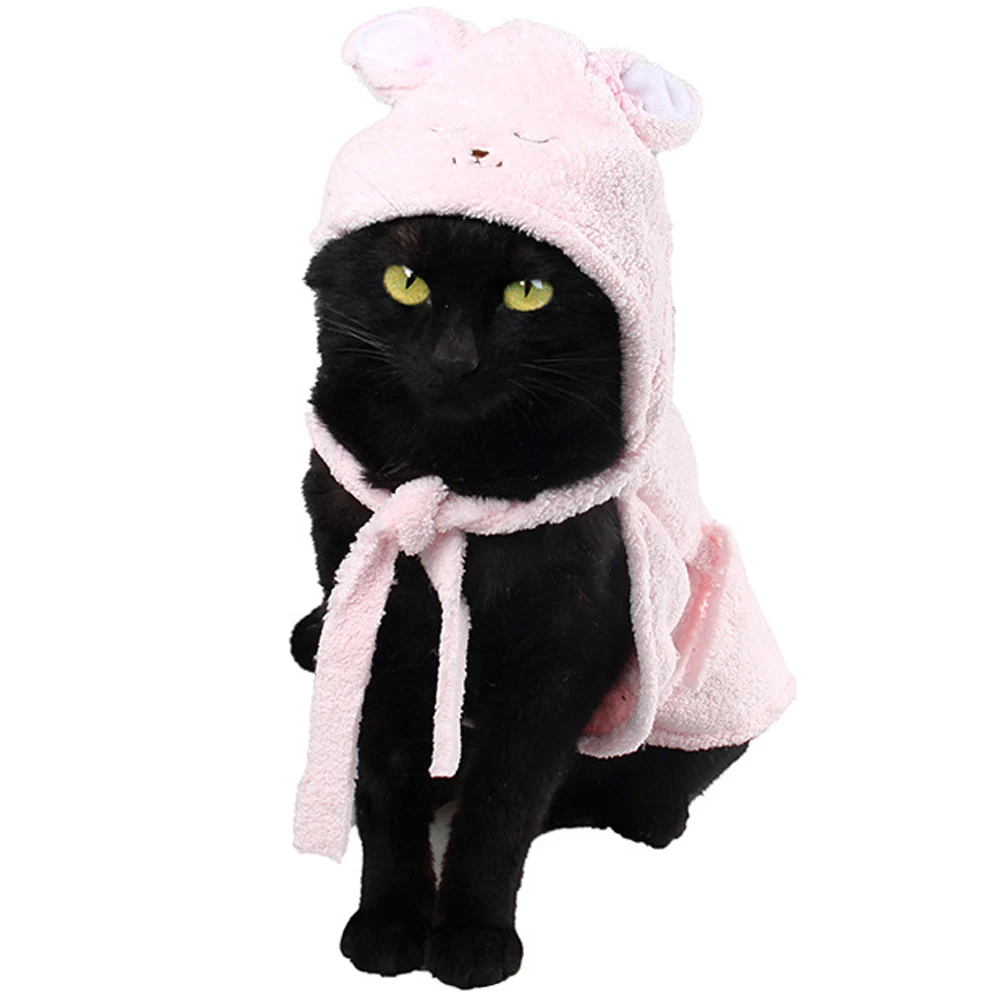 Microfiber Pet Bath Towel Quick Absorbent For Cat Rabbit Bathrobe Hamster Pajamas Dog Grooming Supplies |
