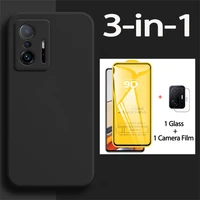matte case glass for mi11t pro soft liquid tpu phone cases mi 11 lite 5g ne xiaomi 11t pro cover mi 11 t pro case