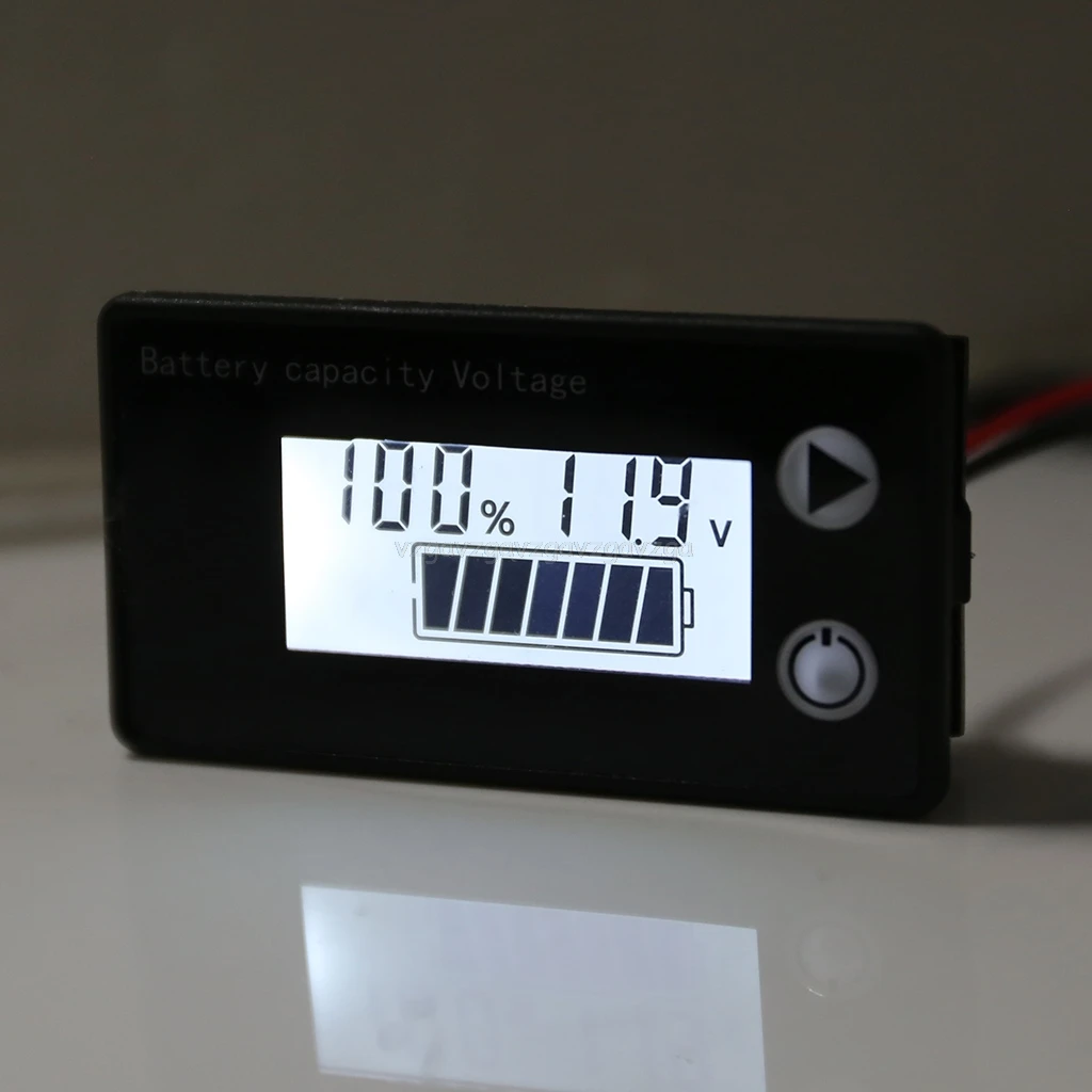 Индикатор емкости аккумулятора постоянный ток 8 100 в свинцово кислотный литий