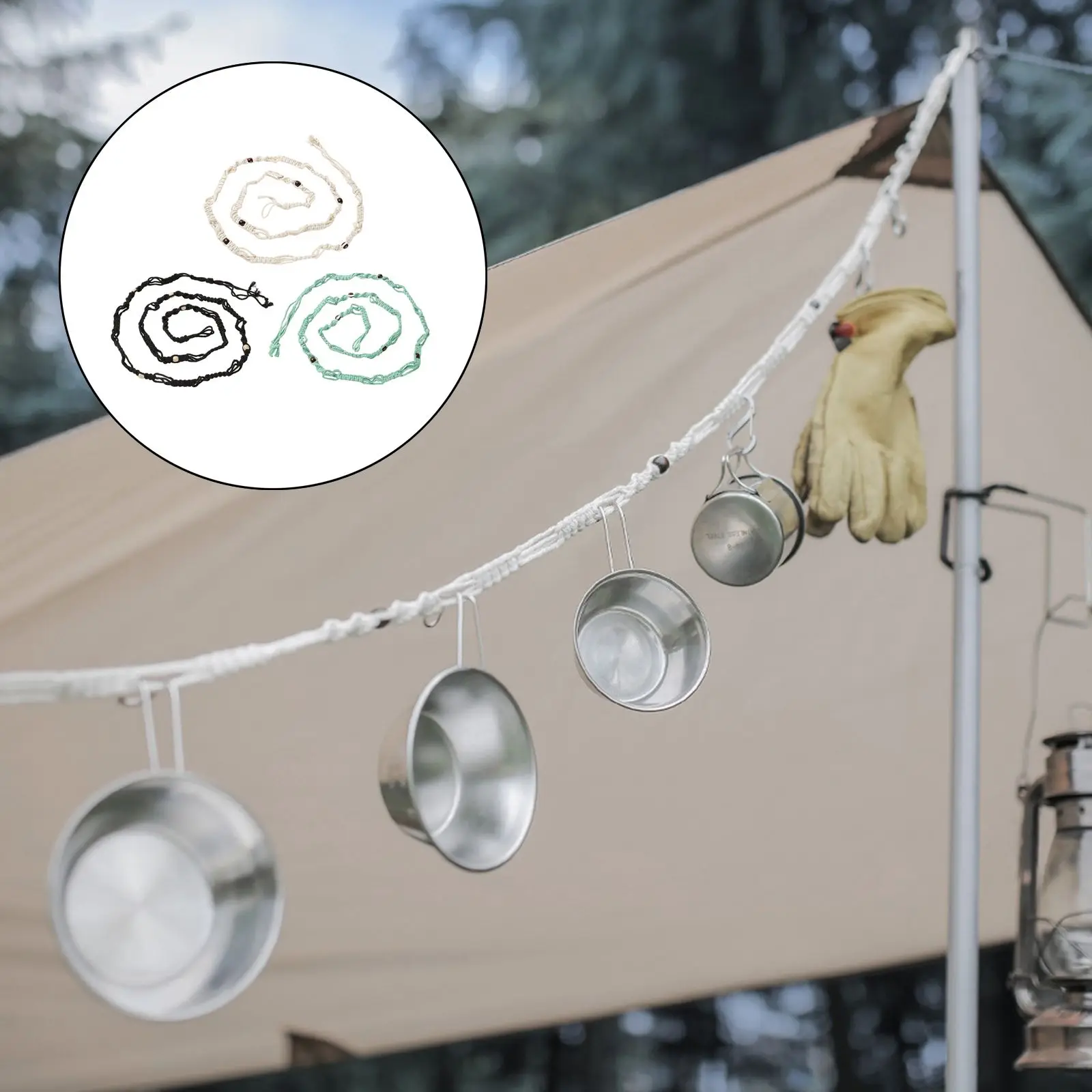 

Портативный подвесной шнурок для кемпинга на открытом воздухе