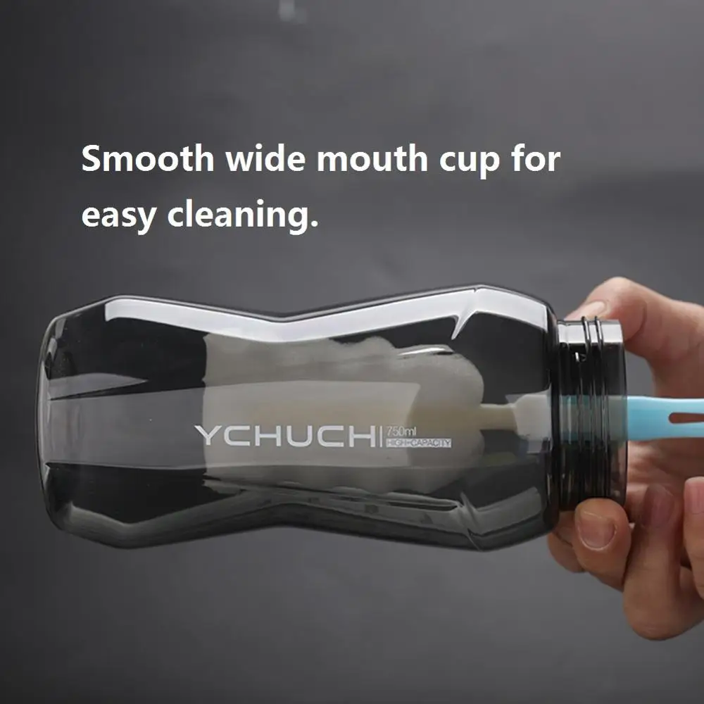 

Hot Sales Leak-proof Sports Water Bottle Portable 750ML/1000ML/1500ML Large Capacity Food-Grade Flip Top Water Bottle