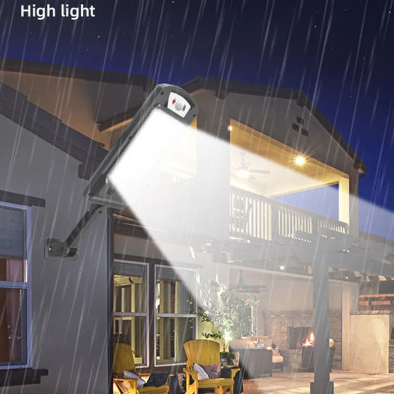Водонепроницаемый светодиодный светильник на солнечной батарее с датчиком