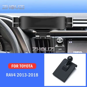 car mobile phone holder mounts stand gps gravity navigation bracket for toyota rav4 2013 2014 2015 2016 2017 2018 accessories free global shipping