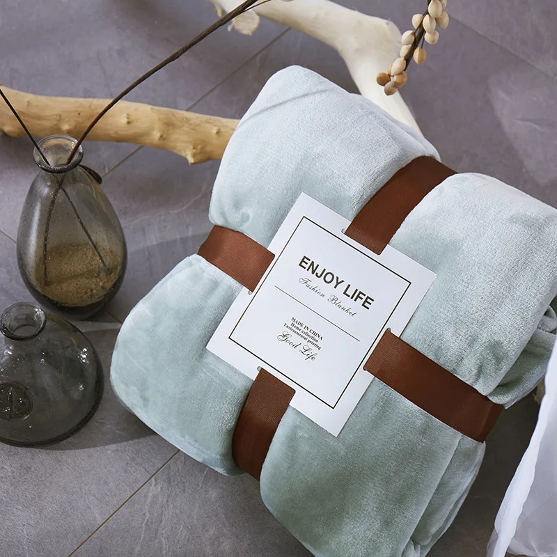 Одеяло для кроватей из кораллового флиса мягкое зимнее теплое покрывало Осенние