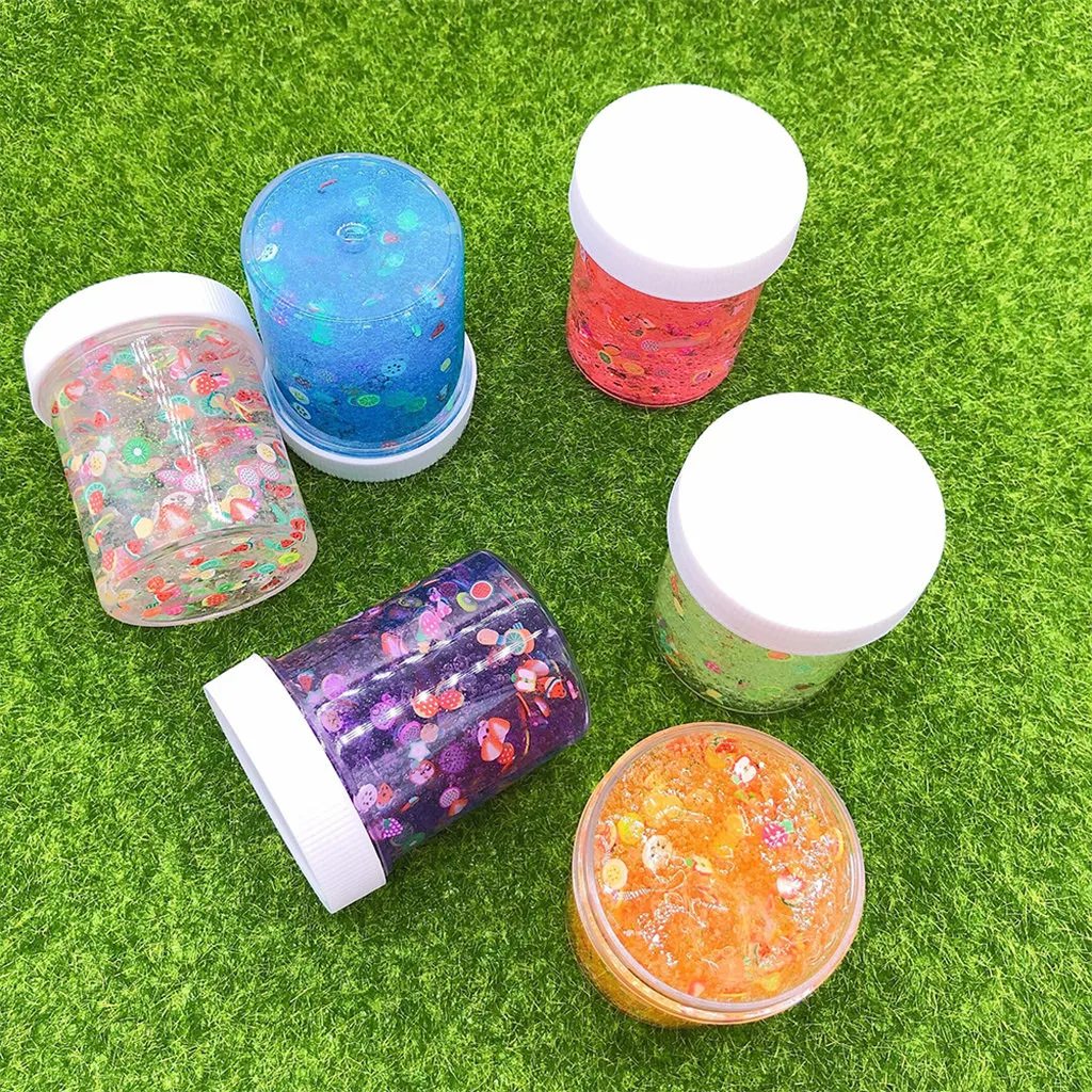 Смешанный цветной слайм Diy Желейная грязь прозрачная детская развивающая