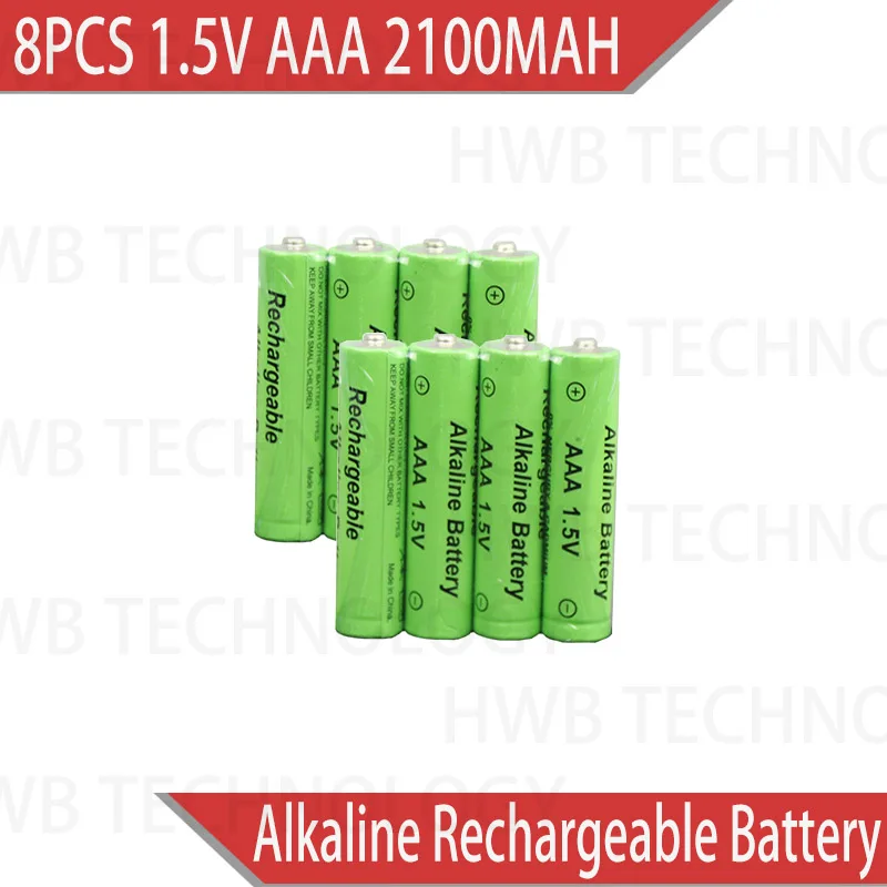 8 шт бренд AAA 2100mah 1,5 V Щелочная батарея AAA аккумуляторная батарея для дистанционного управления игрушечная лампа Batery