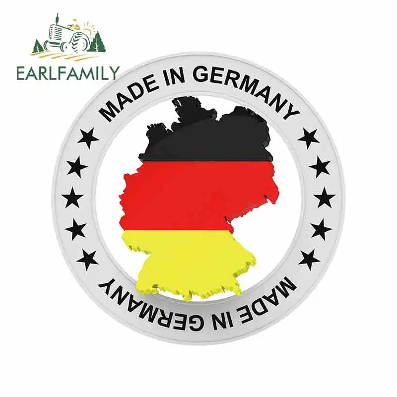 

EARLFAMILY, 13 см x 12,9 см, для сделано в Германии, наклейки для кемпера, грузовика, индивидуальная печать, автомобильные наклейки, подходят для всех типов транспортных средств