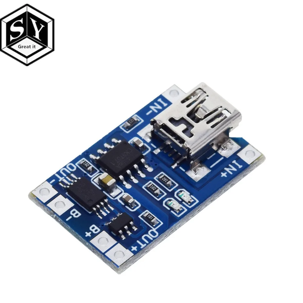 18650 mini 1 шт. Great IT 5V 1A Micro USB 18650 type-c литиевая батарея зарядная плата модуль+ защита двойные функции TP4056 18650 - Цвет: 18650 mini
