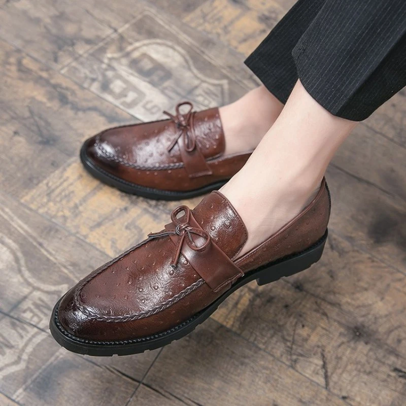

Autumn Winter 2021 High Quality Men's Fashion Pu Versatile Casual British Light Formal Gentleman Shoes Hot Men's Shoes 3KC334