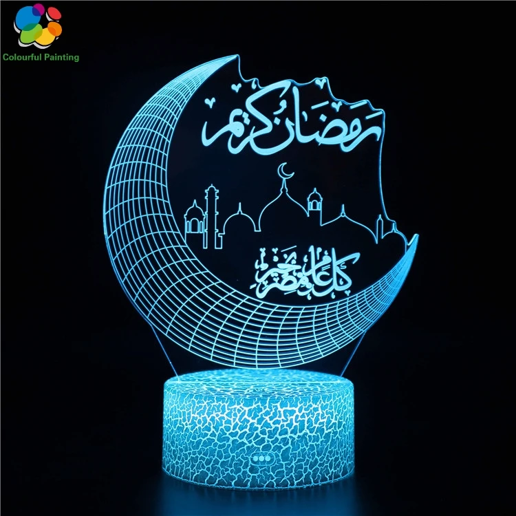 Пульт дистанционного управления религия Будда ислам Христос 3D свет светодиодный