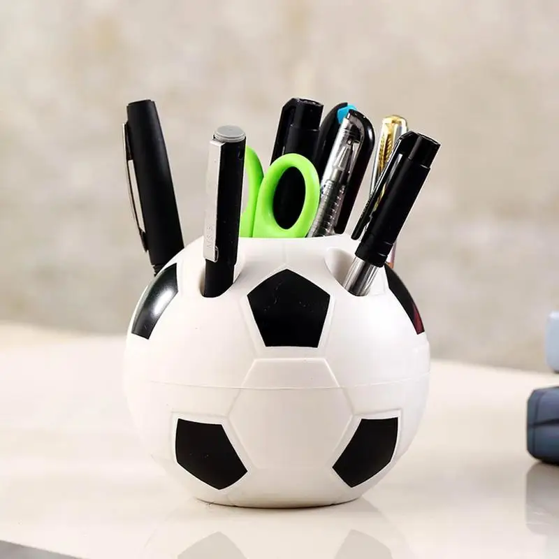 

Creative Football Pen Holder Multifunctional Plastic Desk Storage Box Office Storage Household Items Home Organization