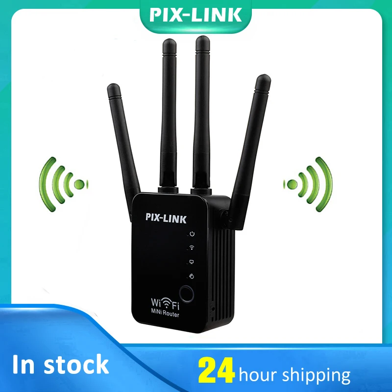 

PIXLINK Wireless WiFi Repeater Wi-fi Range Extender 300Mbps Signal Amplifier 802.11N/B/G Booster Repetidor Wi Fi Reapeter