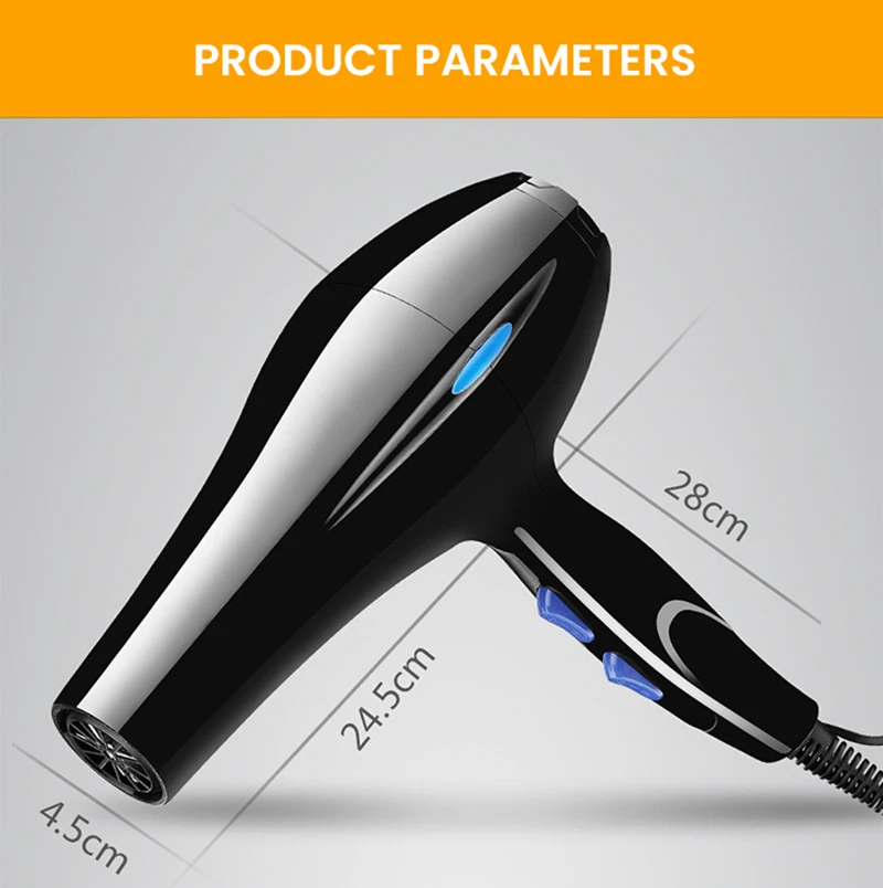 Новый профессиональный фен высокой мощности 220 В для парикмахера инструменты