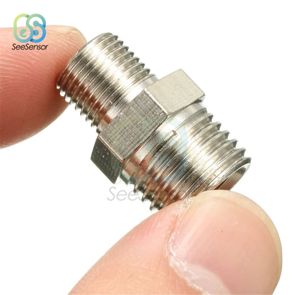 1/4'' BSP Male to 1/8'' Airbrush Air Hose Adapter Connector Spray Pen Transfer Connecter Quick Coupler Pipe Fittings |