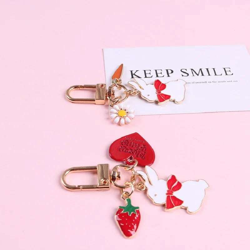 Брелок для ключей мужчин и женщин милый миниатюрный брелок в виде кролика