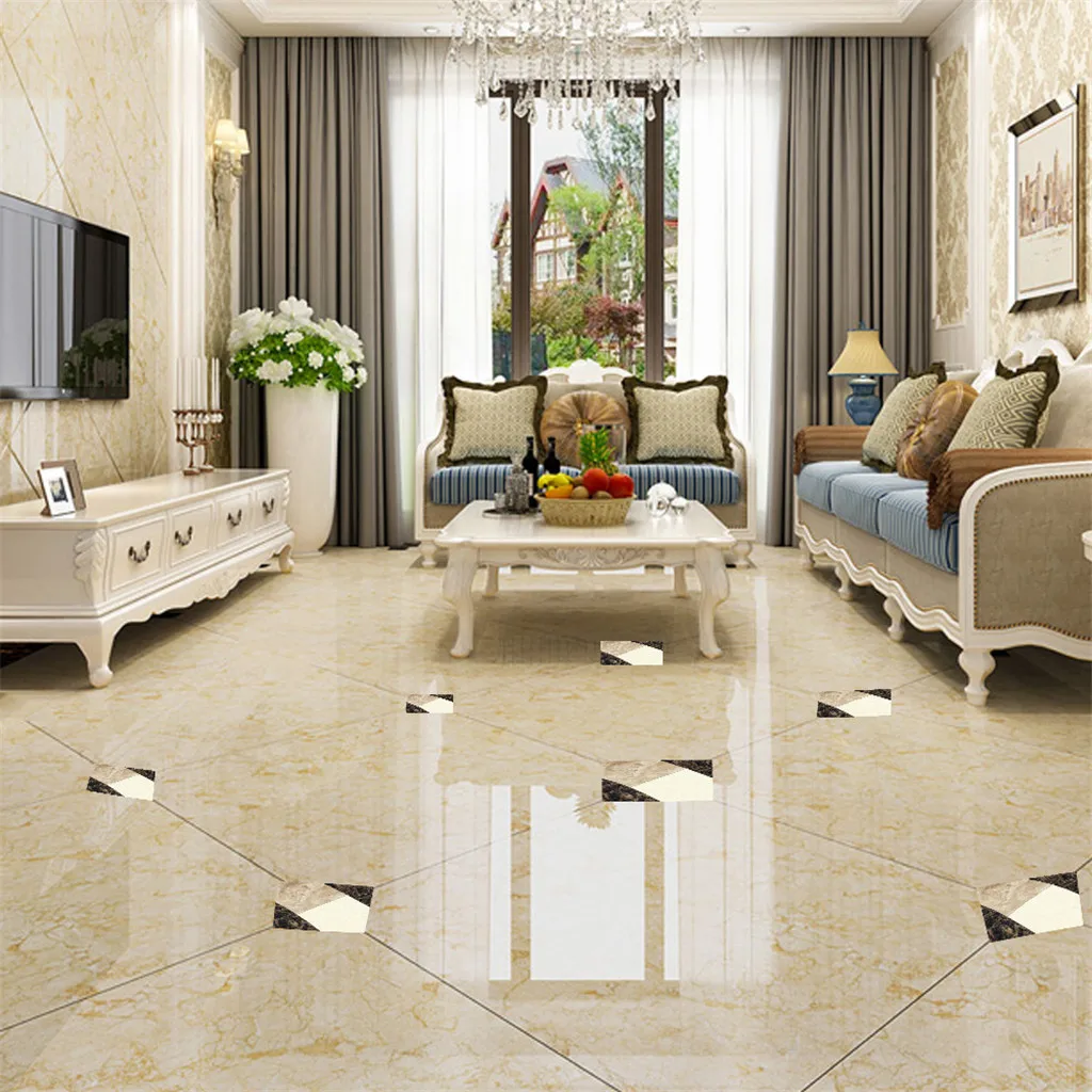 10 штук самоклеящихся наклеек из ПВХ для плитки водонепроницаемые наклейки на