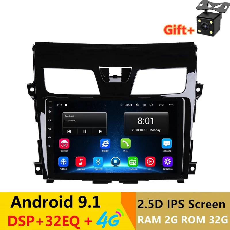 10 1 &quot2G RAM 32G ROM Android автомобильный DVD видео плеер GPS для Nissan TEANA 2013 2014 2015 2016 Altima Радио