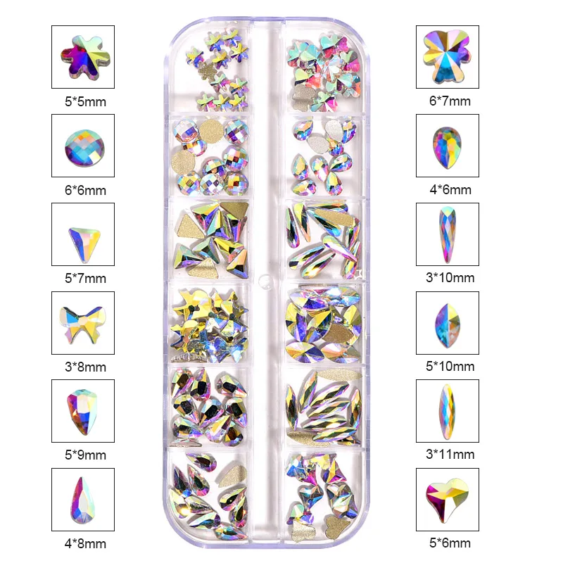 120 шт. не требующие горячей фиксации Стразы для формы смешивания блестящие стразы