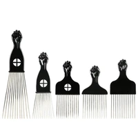 k1 abs plastic comb stainless steel needle comb oil hair comb pointed tail comb hairdressing and smoothing comb