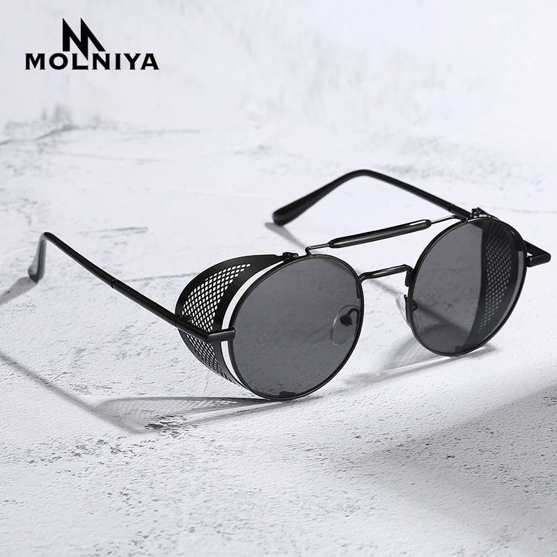 Солнцезащитные очки в стиле стимпанк для мужчин и женщин модные готические