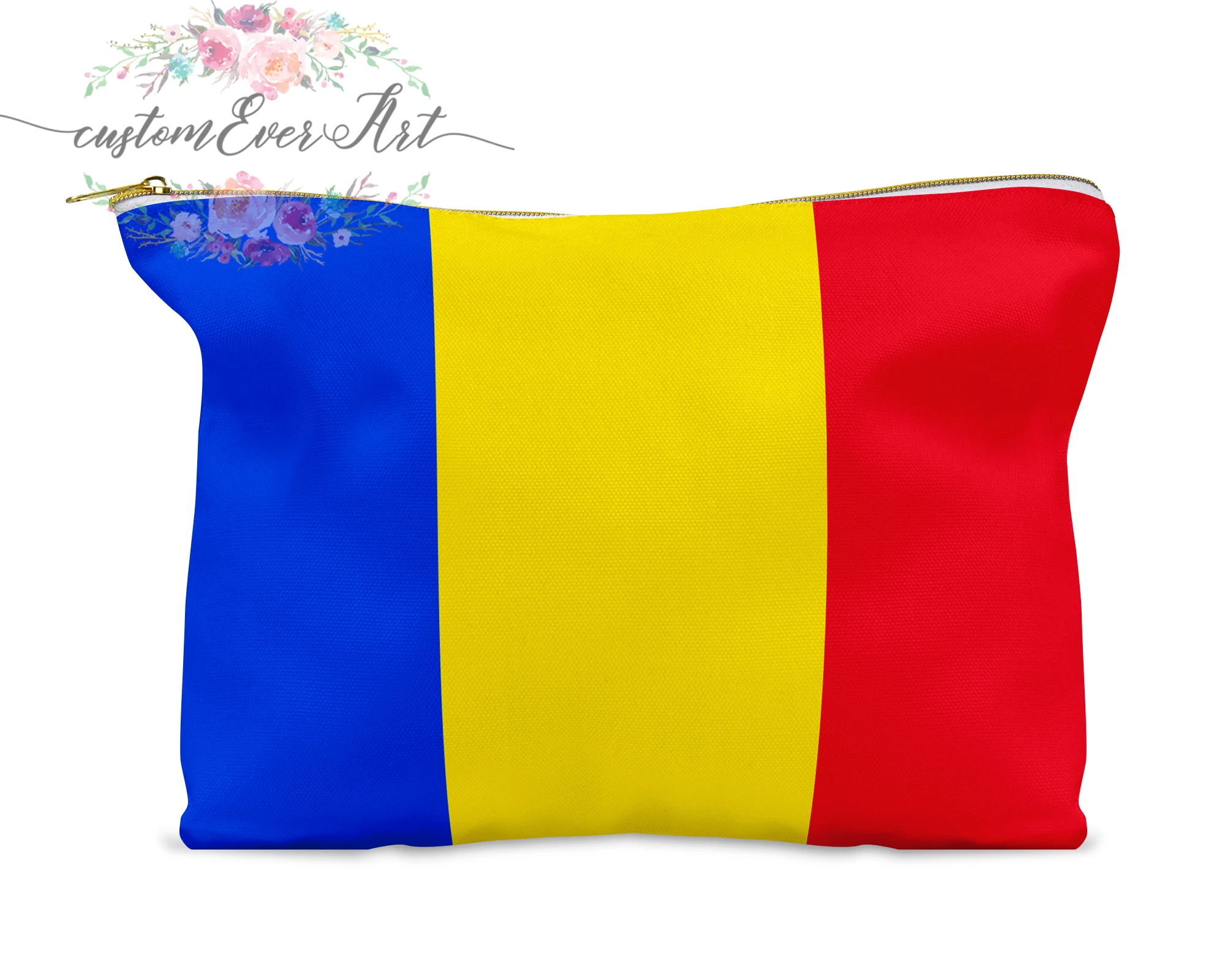 Румынская косметичка персонализированная маленькая сумка на молнии для