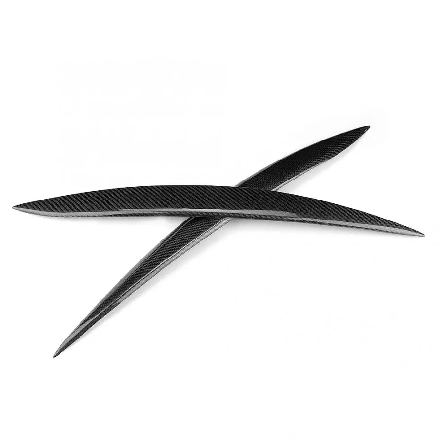 2 шт. покрытие для автомобильных фар бровей и век хромированная Накладка