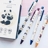 2x cute where are my animals panda press gel pen rollerball pen 0 5mm black ink