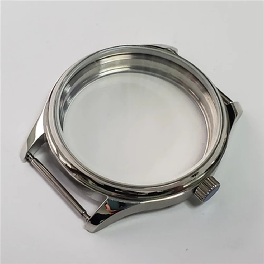 44 мм чехол для часов из нержавеющей стали корона ETA6497/ 6498 ST3600/ ST3620 ручной