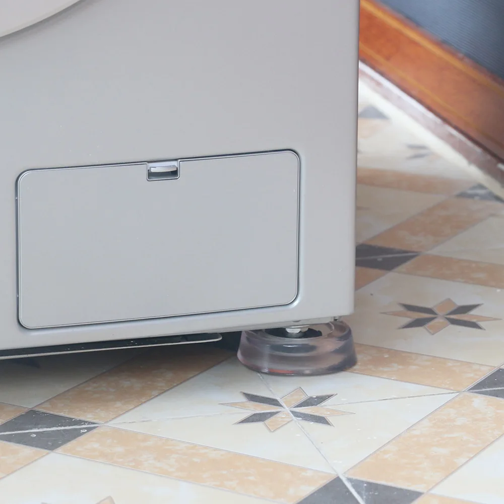 

New 4pcsTransparent Rewashable Anti Vibration Feet Pads Gasket Shock Absorber Cushion for Washing Machine Refrigerator Furniture