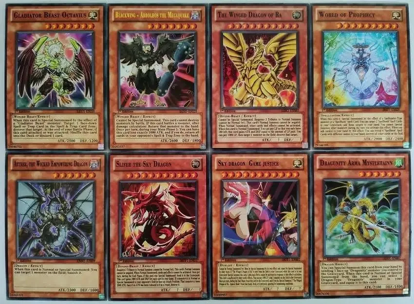 Железная коробка 41 шт. без повторов с флеш картой Yugioh на английском языке