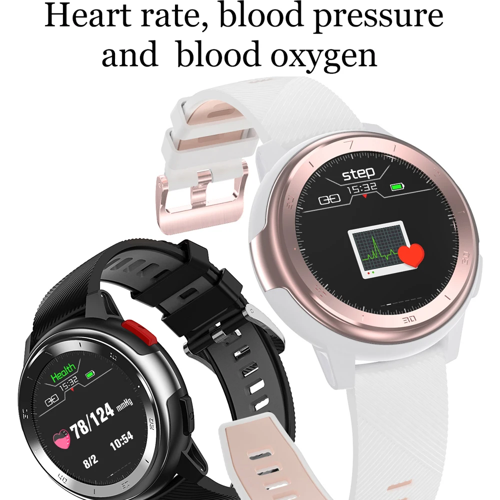 Мужские Смарт-часы с пульсометром и тонометром водостойкие IP68 | Электроника