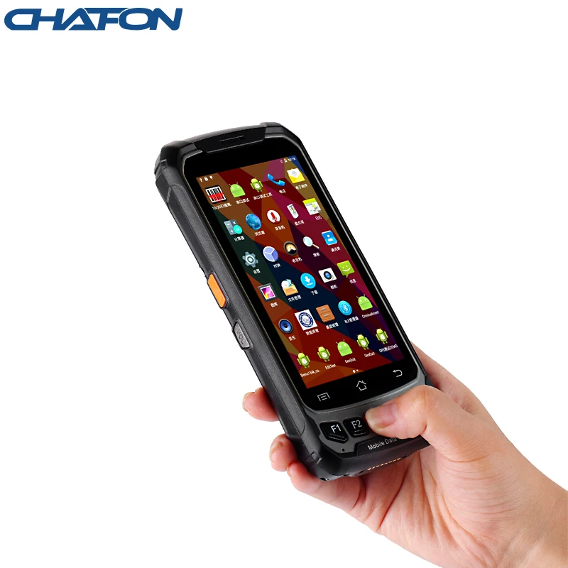 Портативный rfid терминал Chafon uhf android 7 0 bluetooth 4 дюйма большой экран дата 1D 2D лазерный