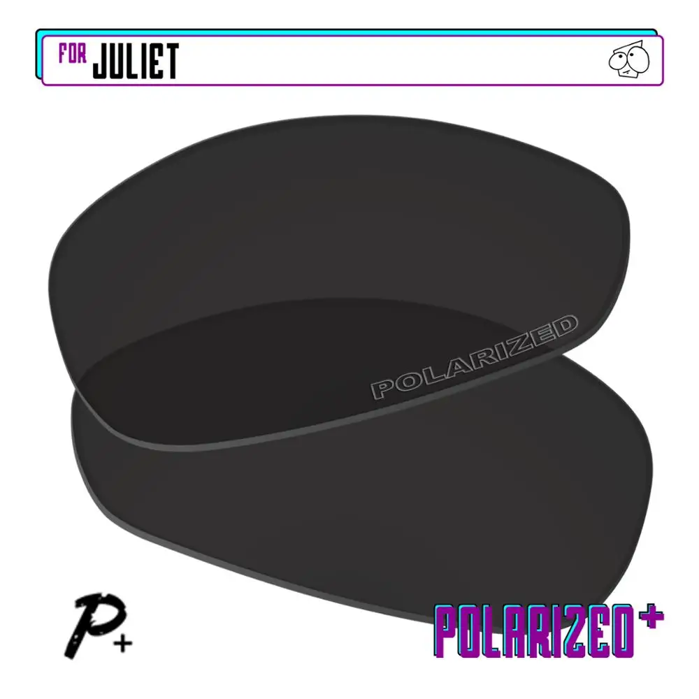 

EZReplace Polarized Replacement Lenses for - Oakley Juliet Sunglasses - Black P Plus