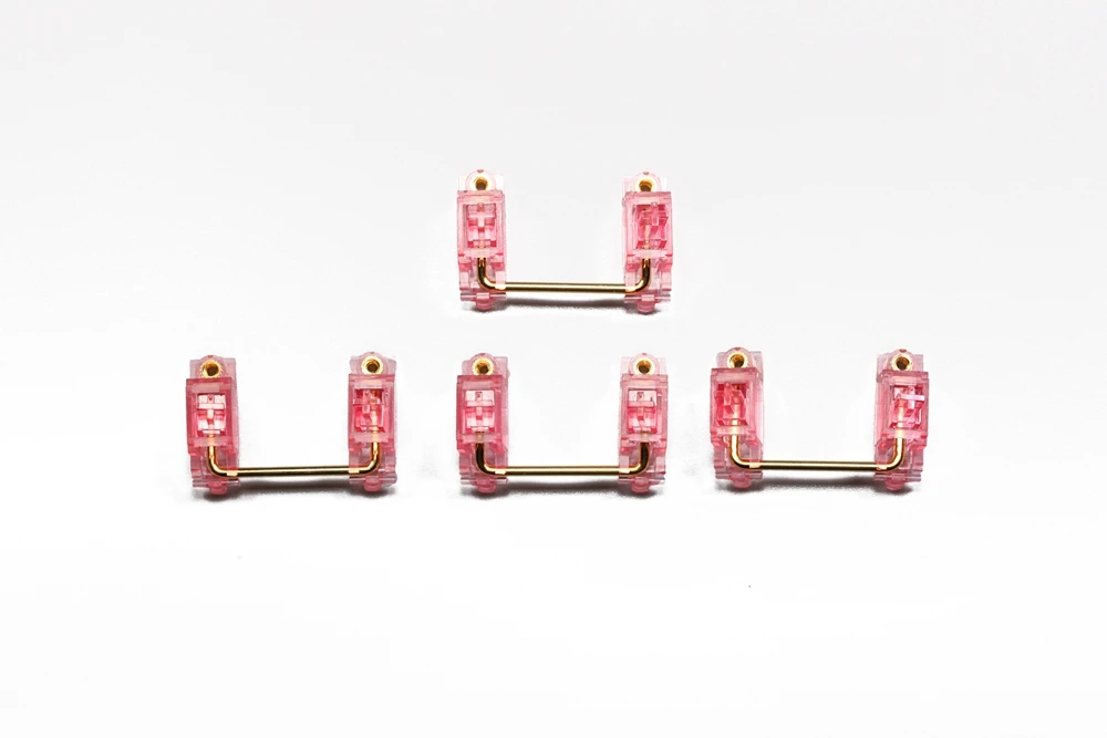 EG Pink T 2x x4 Everglide розовый прозрачный позолоченный Pcb винт в стабилизатор для пользовательской механической клавиатуры gh60 xd64 xd84 6.25x 2x 7x xd87 - Цвет: EG Pink T 2x x4