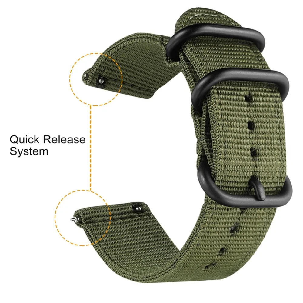 Active2 20mm Watch Strap Band For Samsung galaxy watch Active 2 40mm 44mm correa pulseira nylon watchband Huami Amazfit GTS | Наручные