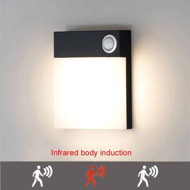 Наружный светодиодный светильник сада украшения движения PIR Сенсор