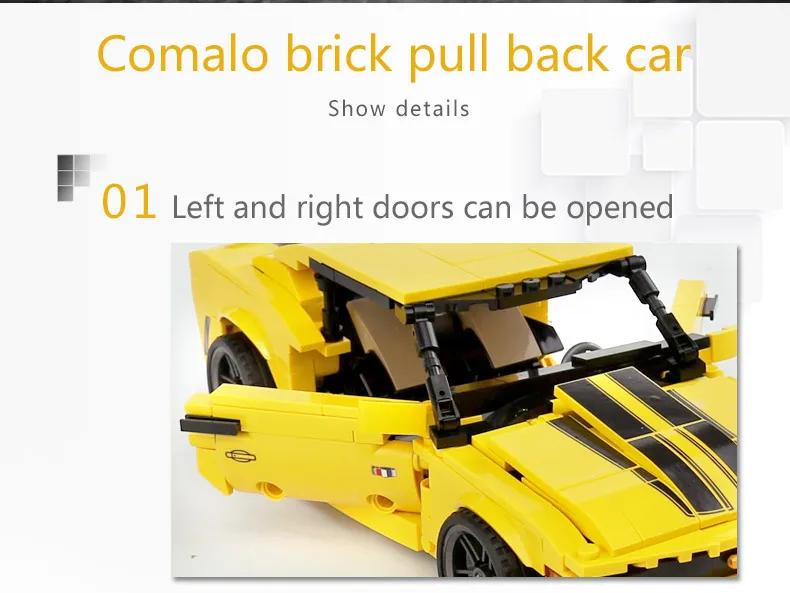 Moc Technic Chevrolet Camaro ZR1 модель Машинки Игрушки Классический Спортивный скоростной автомобиль строительные блоки наборы кирпичей игрушки Совместимые 42093